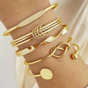 "Dancing Shadows: A Golden Stack of Elegance"